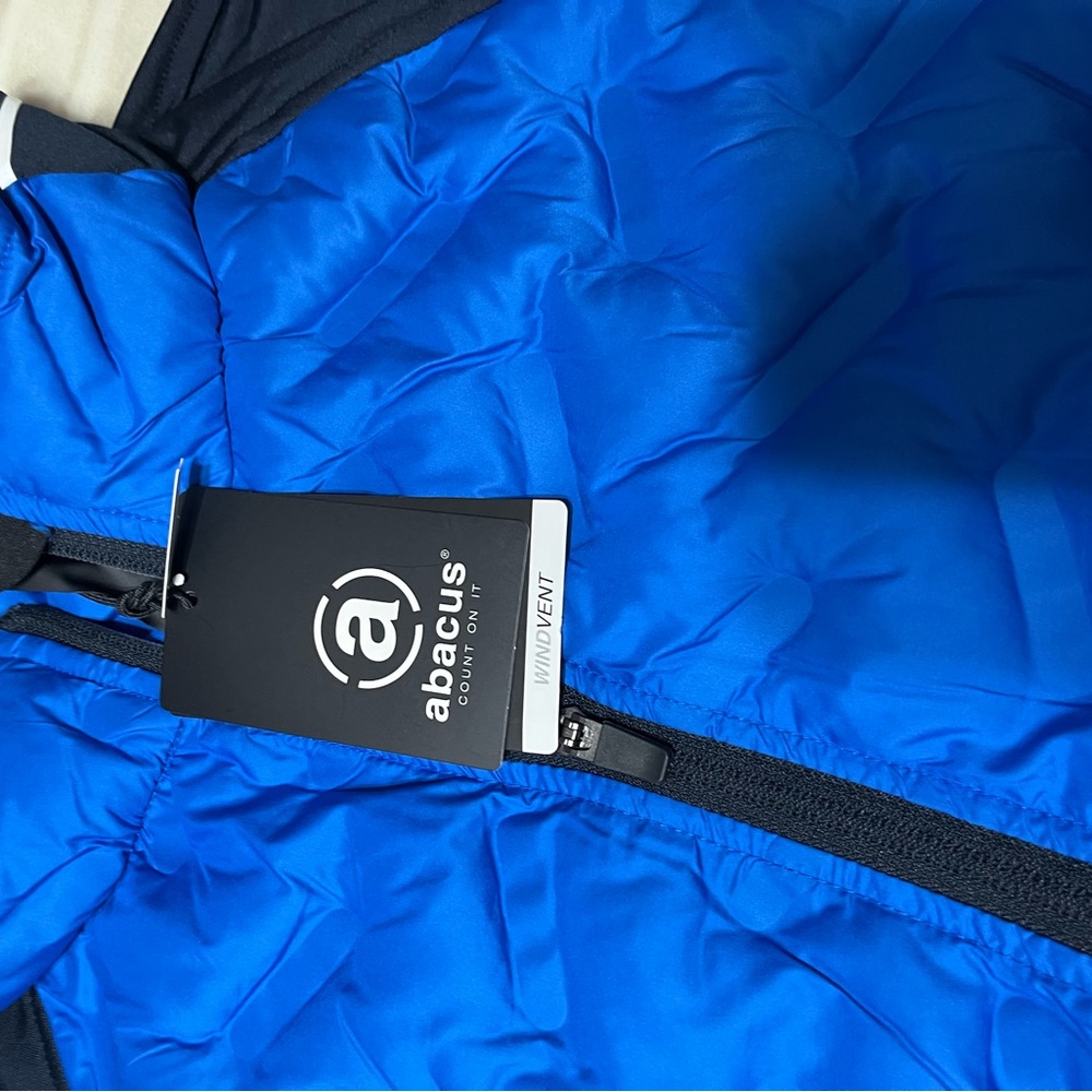 Abacus Grove Hybrid Vest Golf Quilted Full Zip Blue Black Men Size XXL - Picture 4 of 8